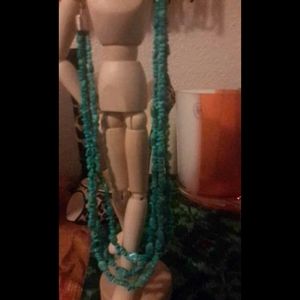 Turqoise Three Strand 825 Necklace